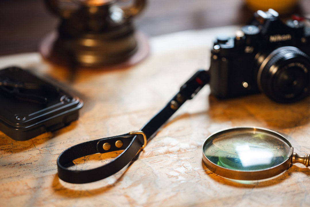 Classic Black Camera Polsriem met Peak Design 100% Leer