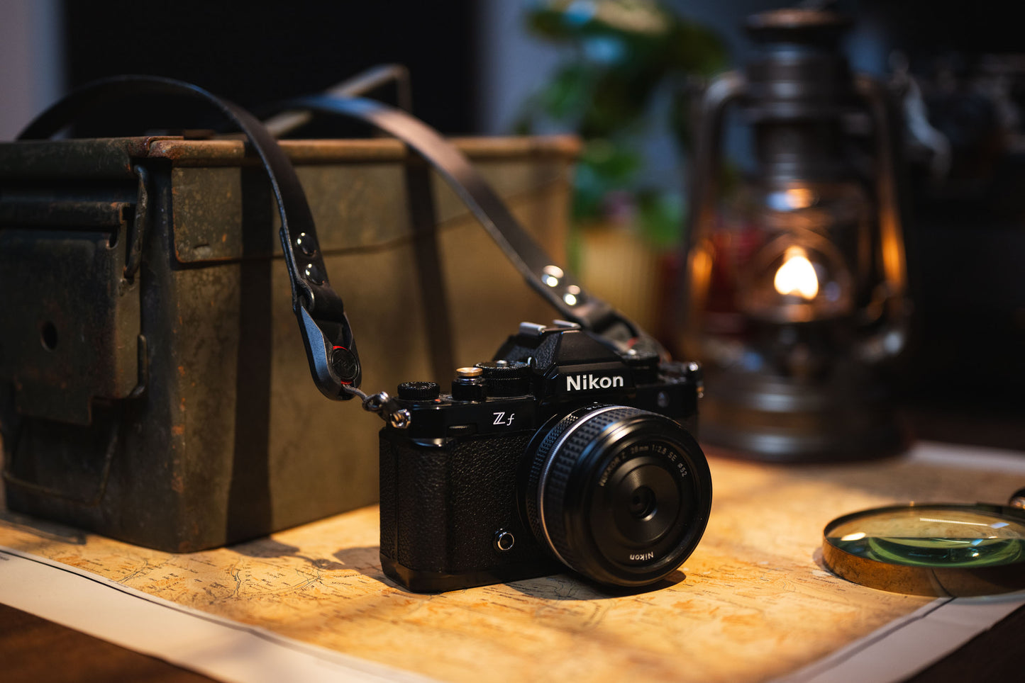 Classic Black Camera Nekriem met Peak Design 100% Leer