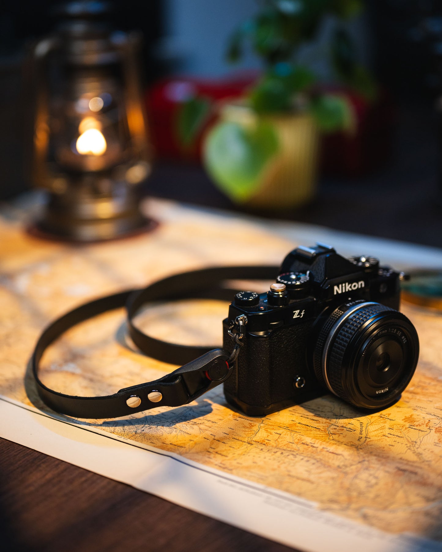 Classic Black Camera Nekriem met Peak Design 100% Leer