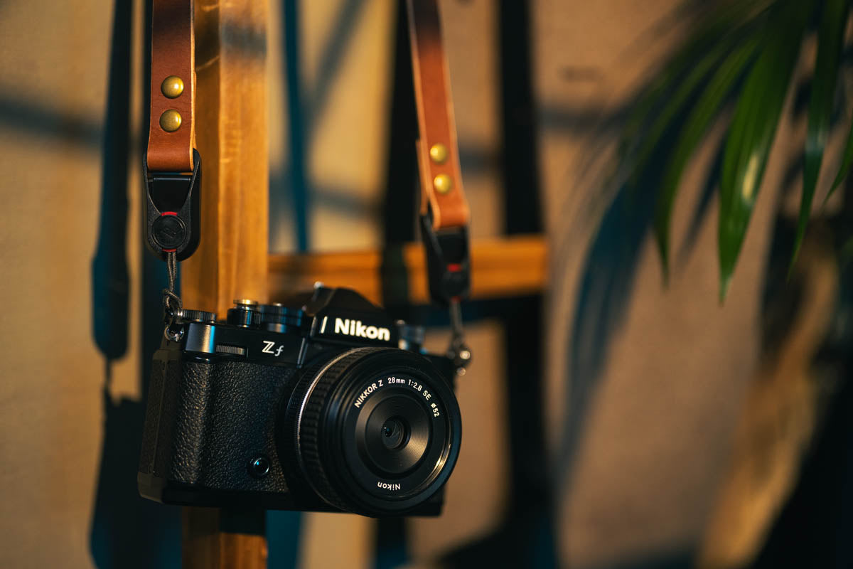 Whisky Brown Camera Nekriem met Peak Design 100% Leer