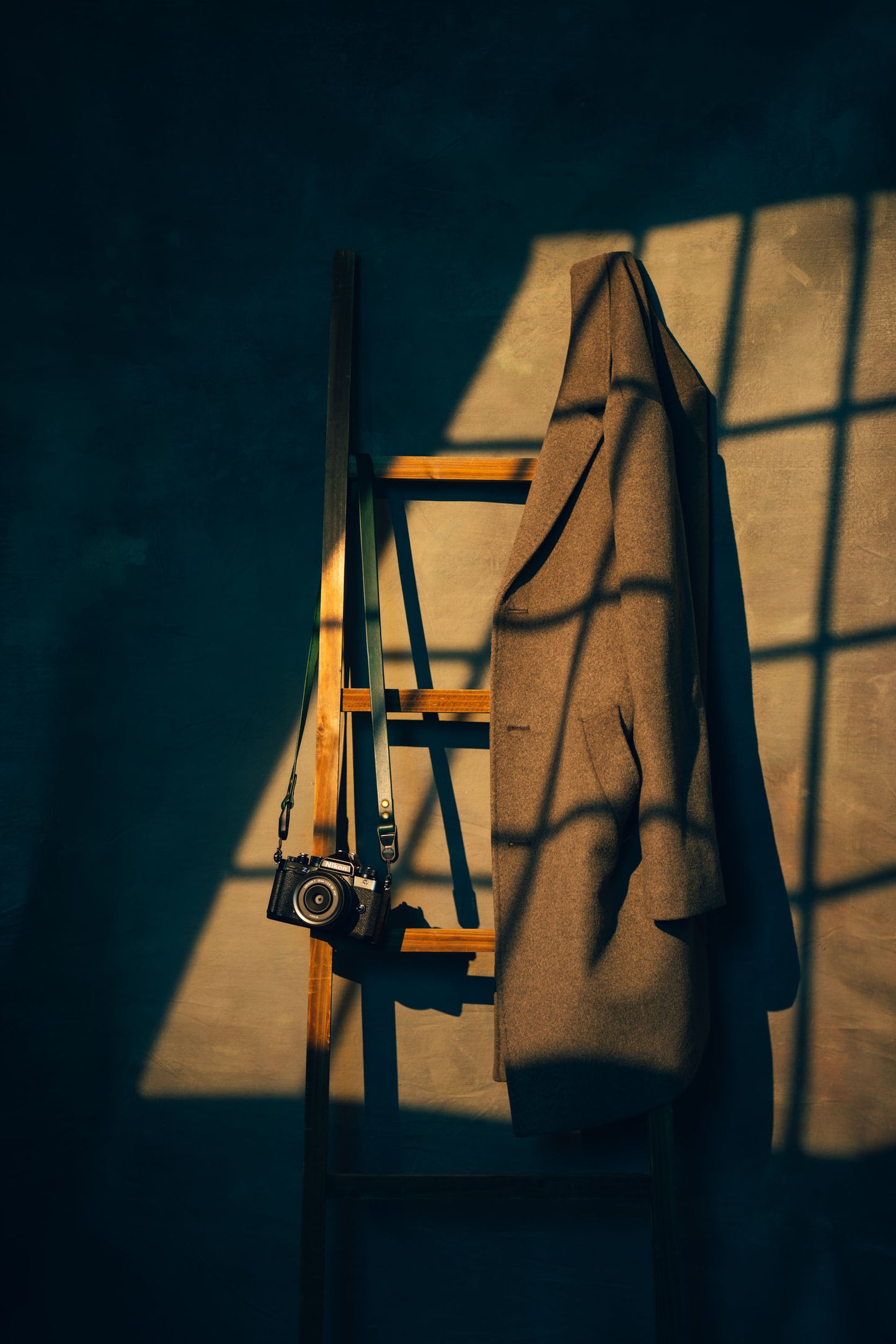 Forest Green Camera Nekriem met Peak Design 100% Leer