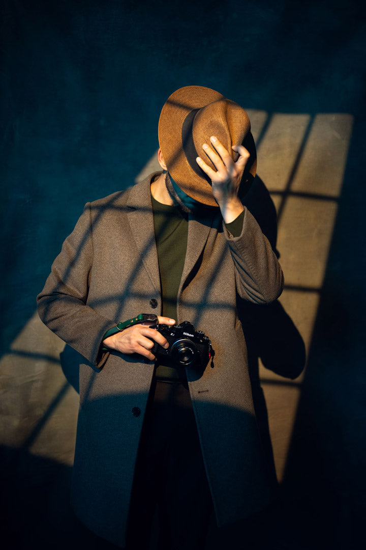 Forest Green Camera Polsriem met Peak Design 100% Leer